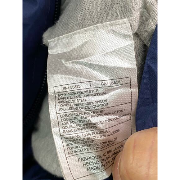 Nike Jacket Mens XXL Blue Gray Track Windbreaker Full Zip 90s Vintage - Picture 11 of 14